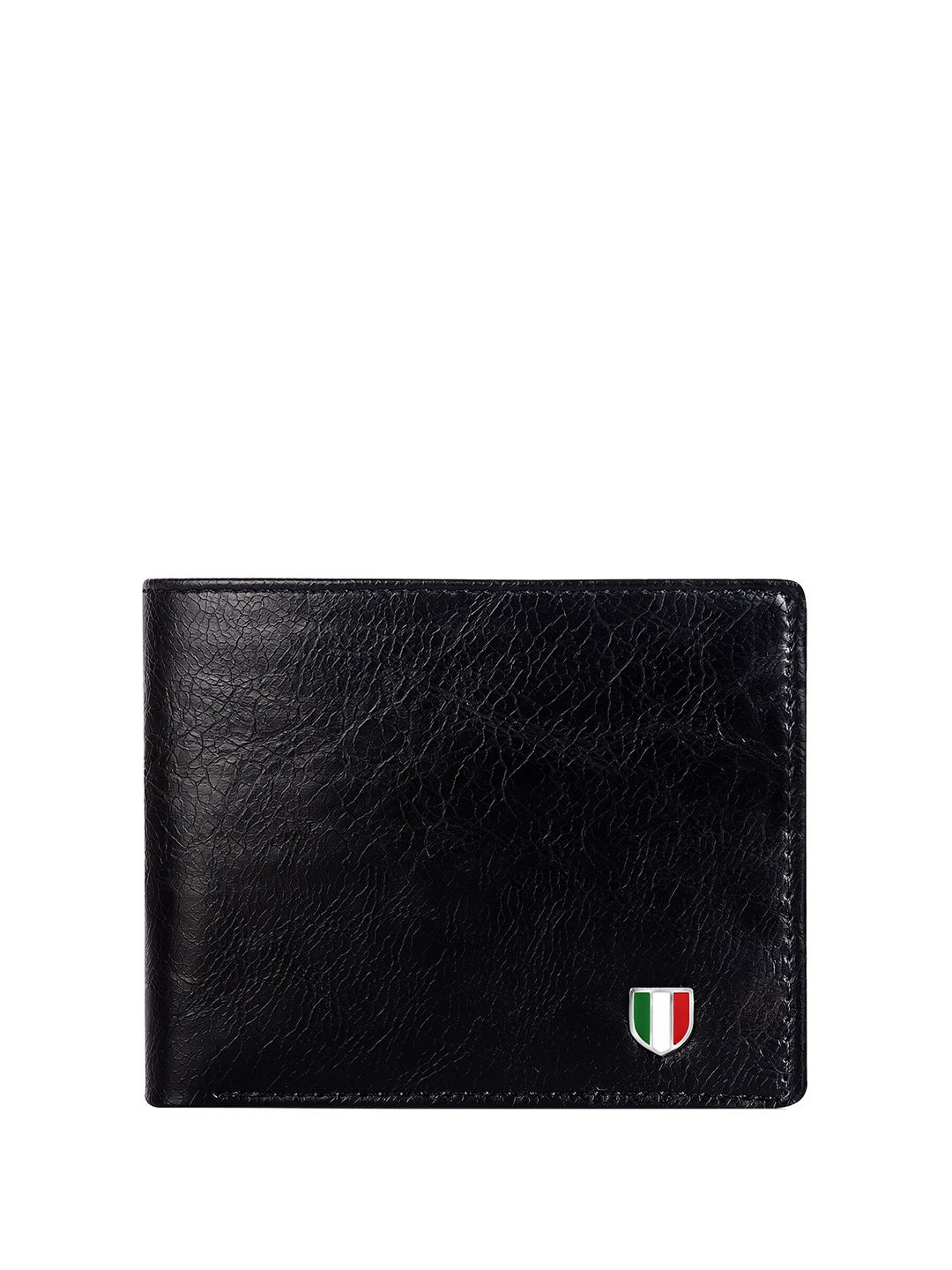 

GIOVANNY Men Leather Two Fold Wallet, Black