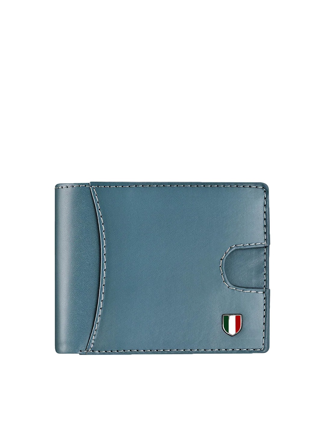 

GIOVANNY Men Leather Two Fold Wallet, Blue