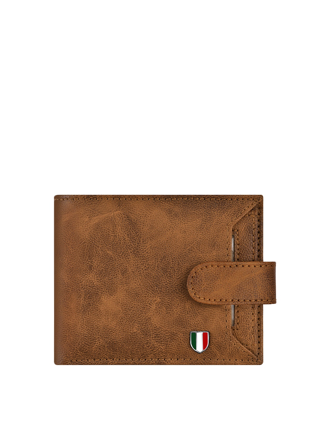 

GIOVANNY Men Leather Two Fold Wallet, Tan