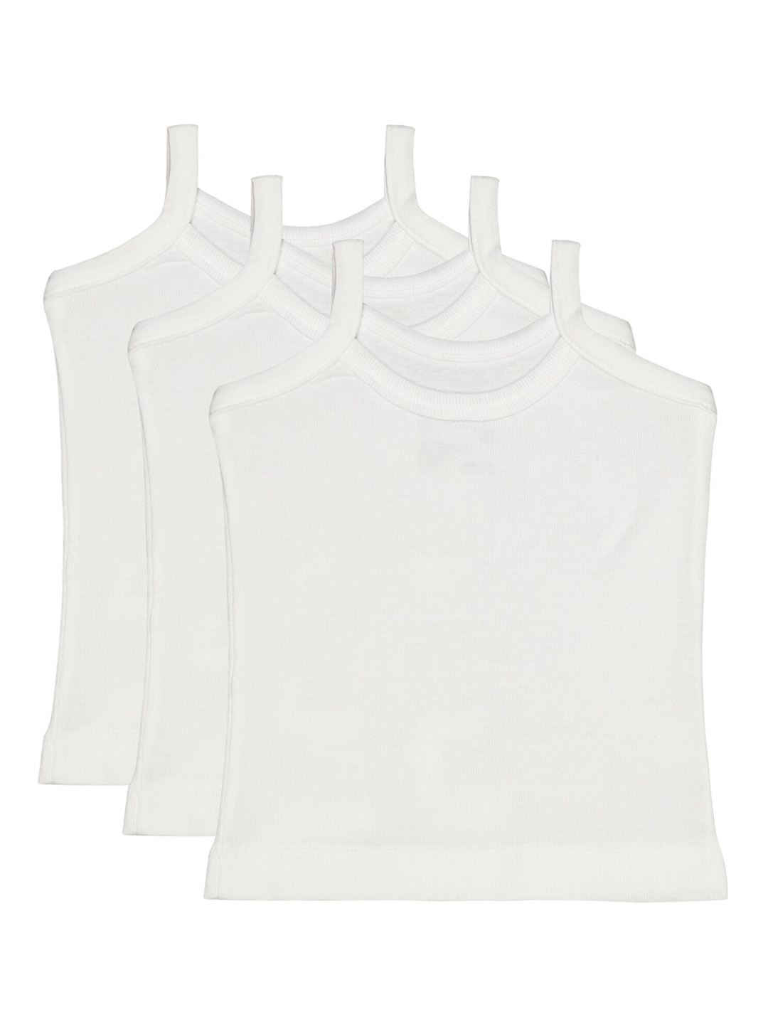 

Bodycare Girls Pack Of 3 Scoop Neck Camisoles, White