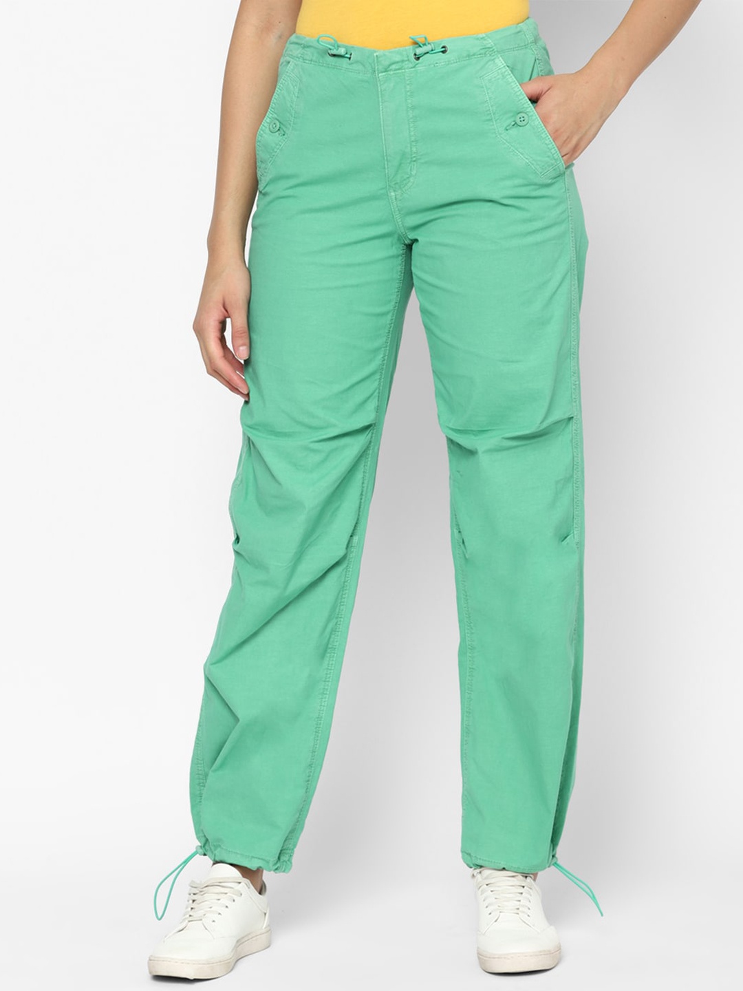 

AMERICAN EAGLE OUTFITTERS Women Low-Rise Joggers, Green