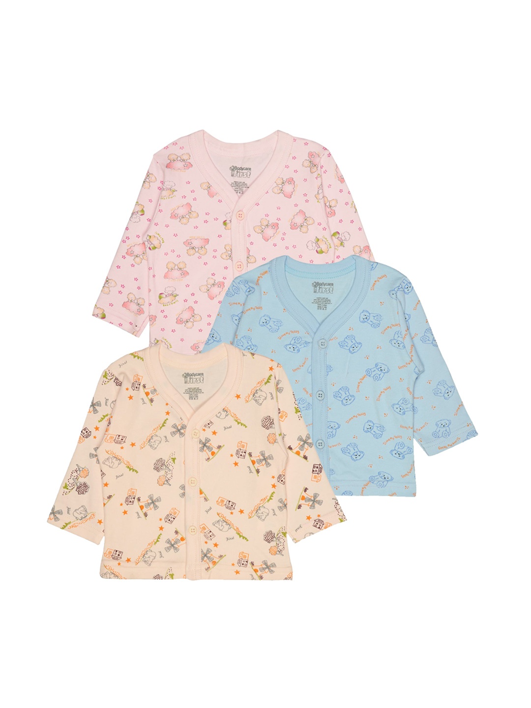

Bodycare Kids Pack Of 3 Assorted Cotton Jhablas