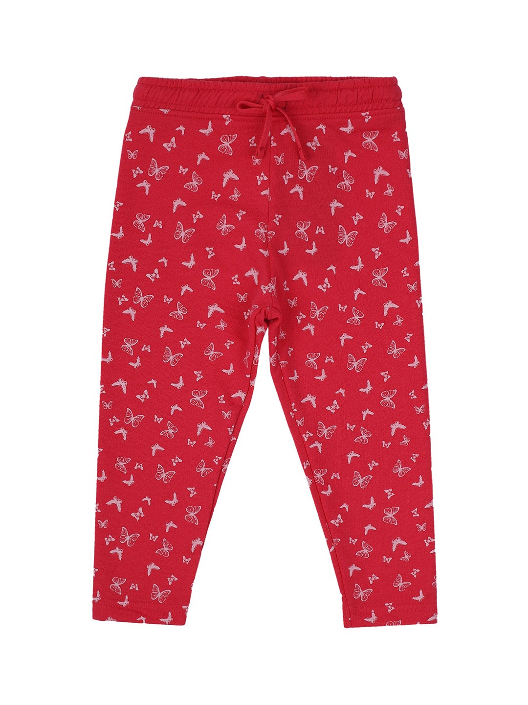 

Bodycare Girls Conversational Printed Cotton Mid Rise Track Pant, Red