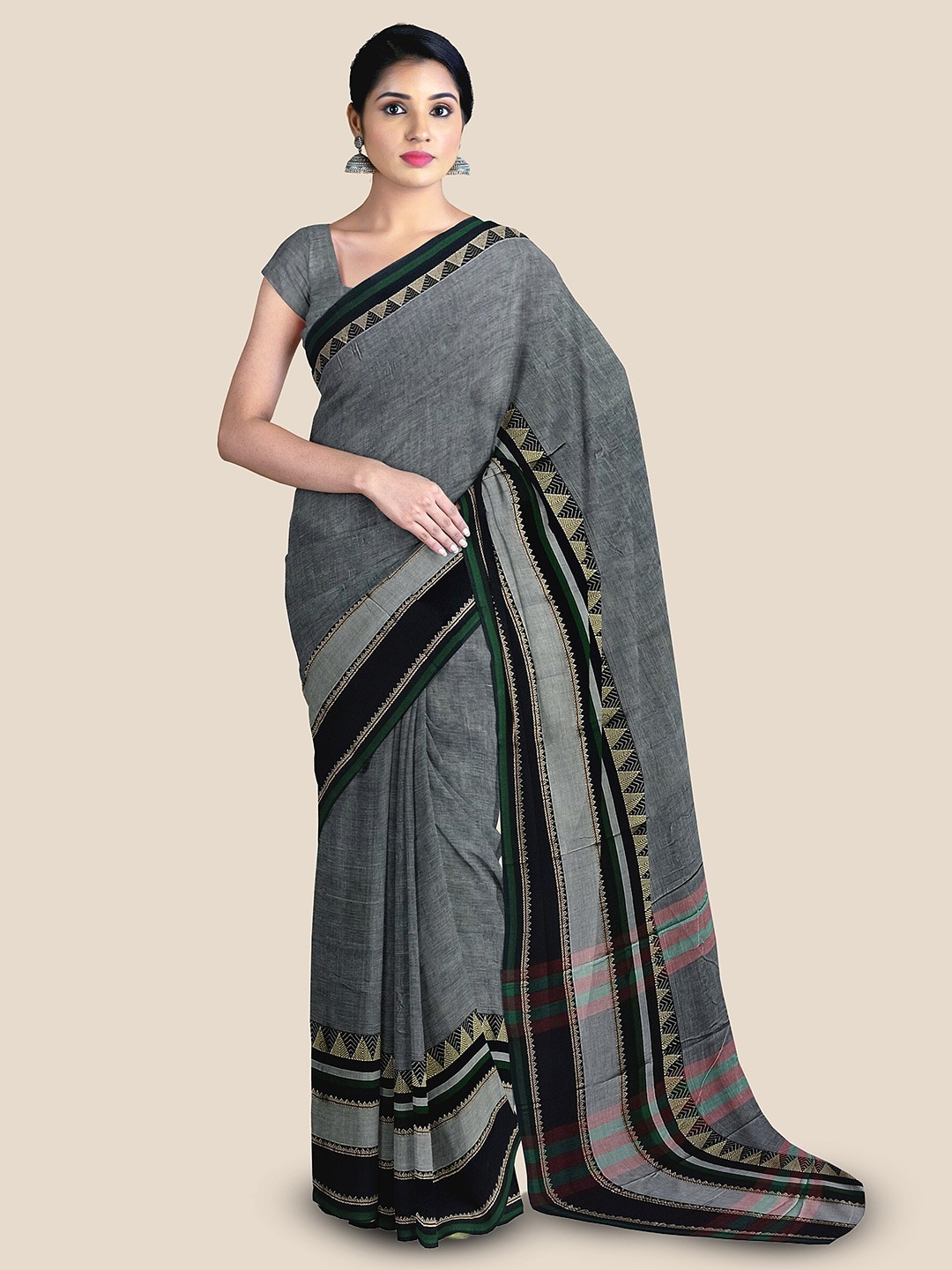 

The Chennai Silks Sambalpuri Saree, Grey
