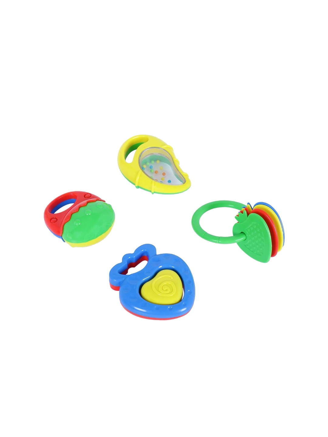 

Simba Set of 6 Teether With Rattle Sounds, Green