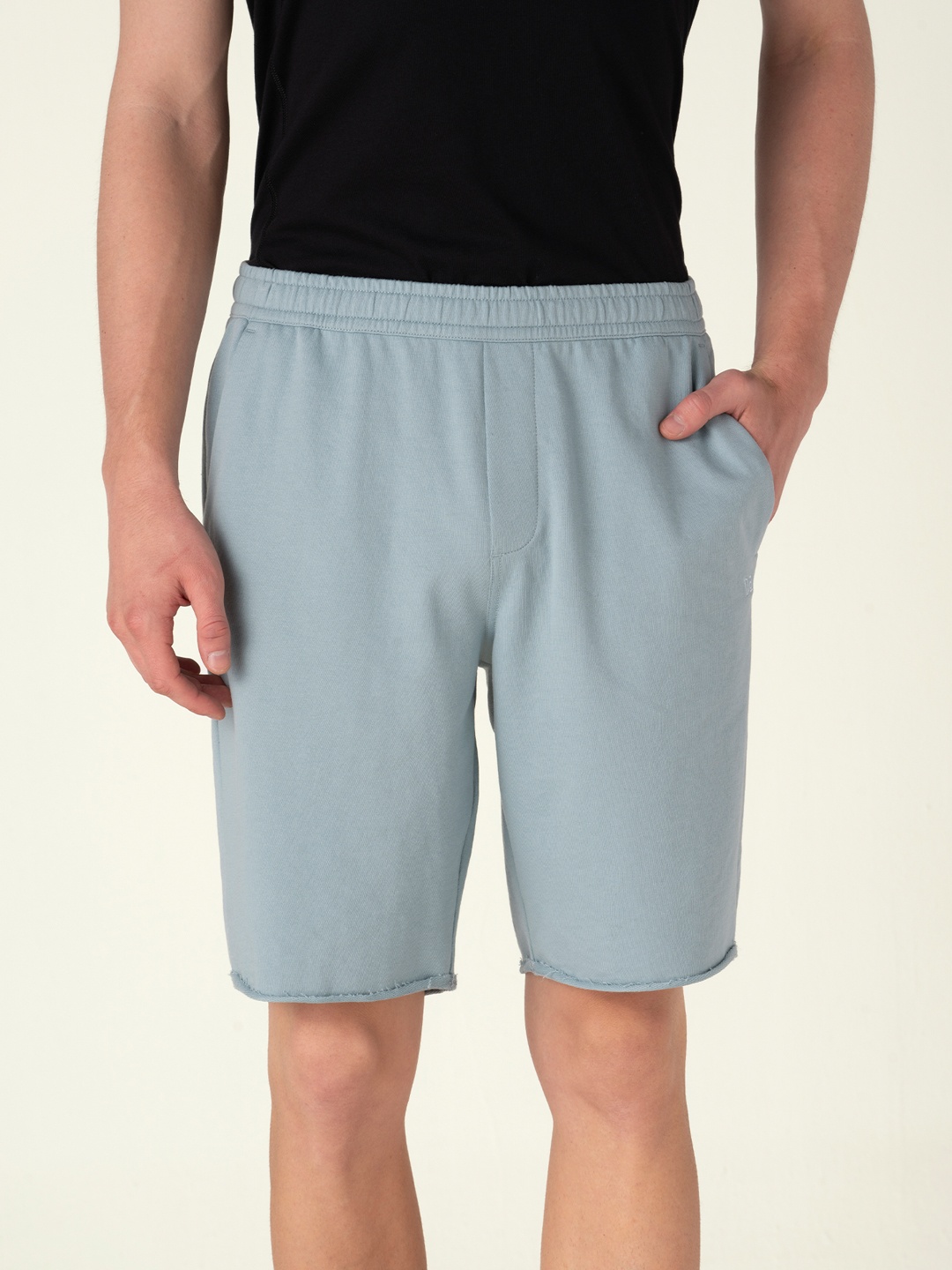 

DAMENSCH Statement Raw Edge Shorts, Blue