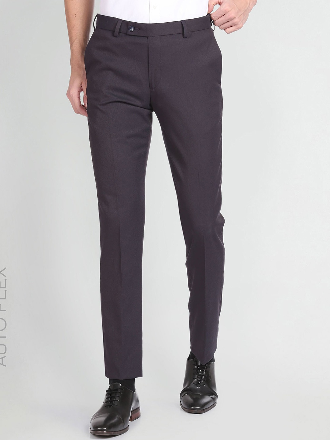 

Arrow Men Autoflex Mid Rise Formal Trousers, Red