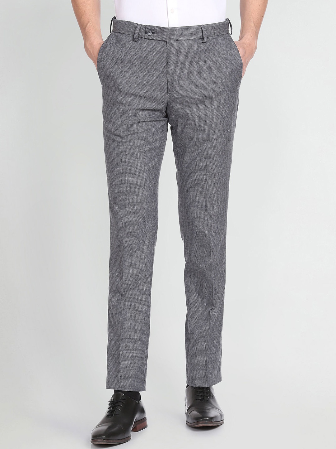

Arrow Men Autoflex Formal Trousers, Grey