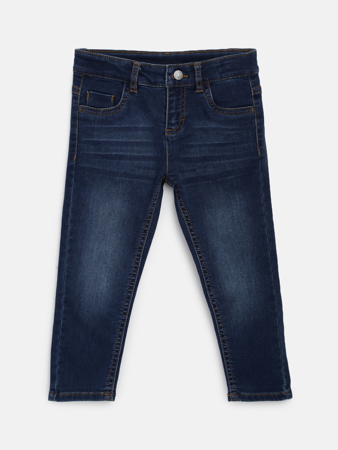 

Chicco Boys Faded Mid-Rise Comfort Trousers, Navy blue