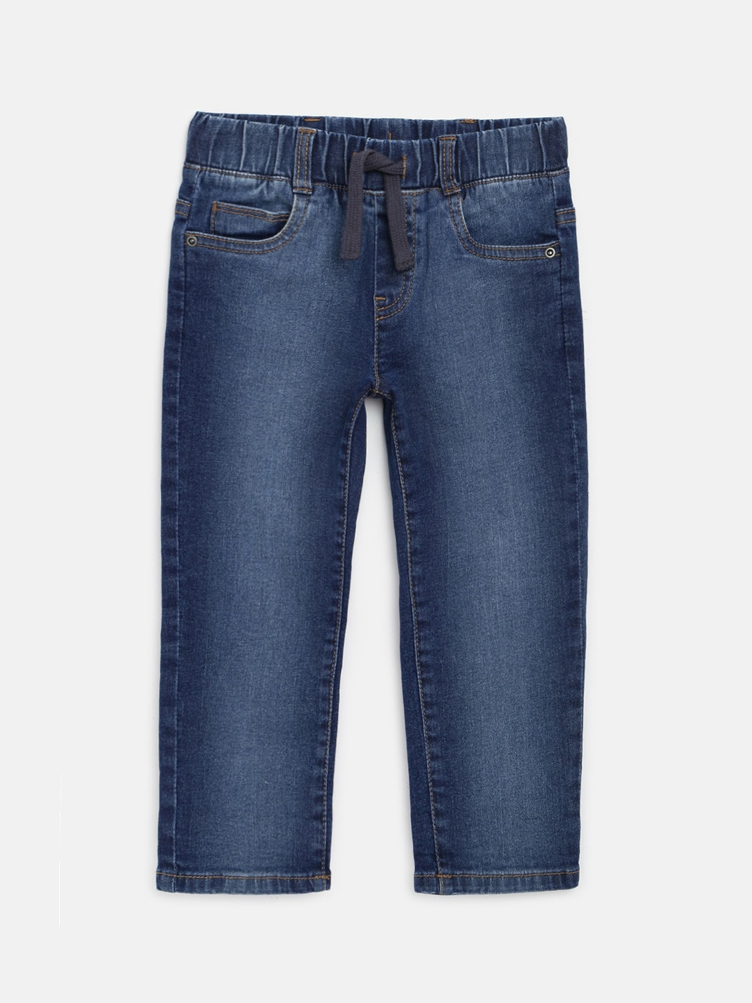 

Chicco Boys Mid-Rise Faded Comfort Joggers, Blue
