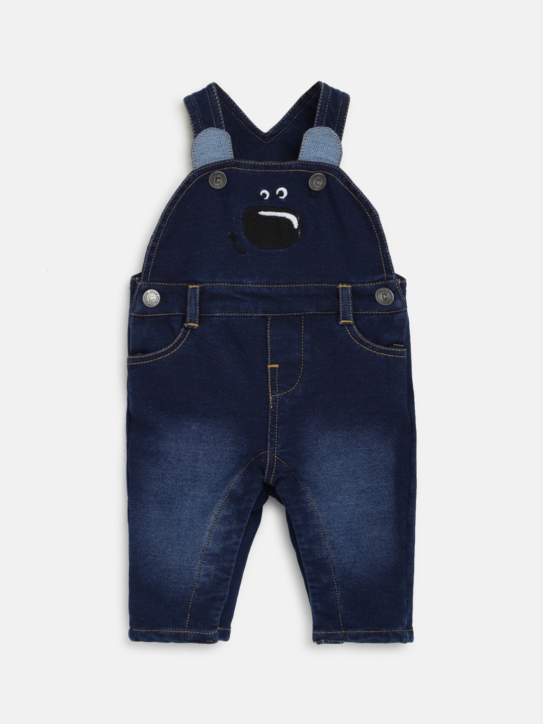 

Chicco Boys Applique Detail Straight Leg Long Dungarees, Navy blue