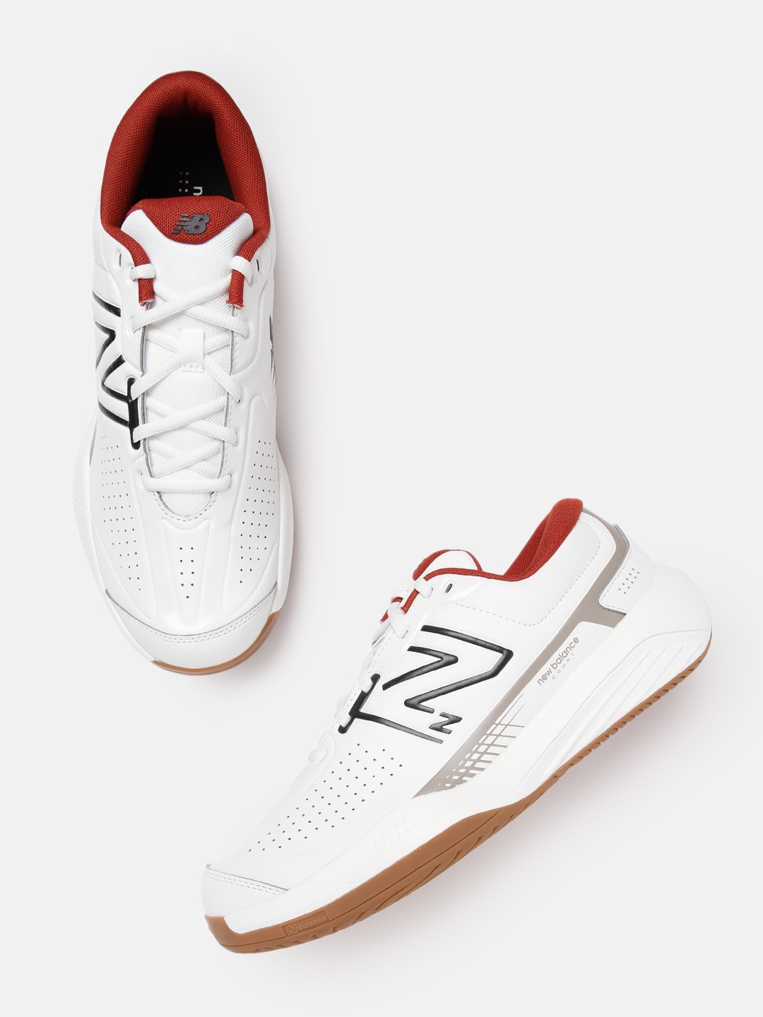 

New Balance Men Perforated Tennis Shoes, White