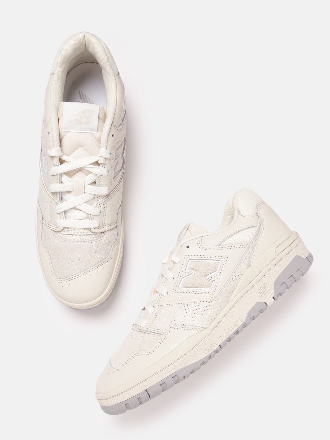 

New Balance Men Perforated Training or Gym Non-Marking Sneakers, Off white