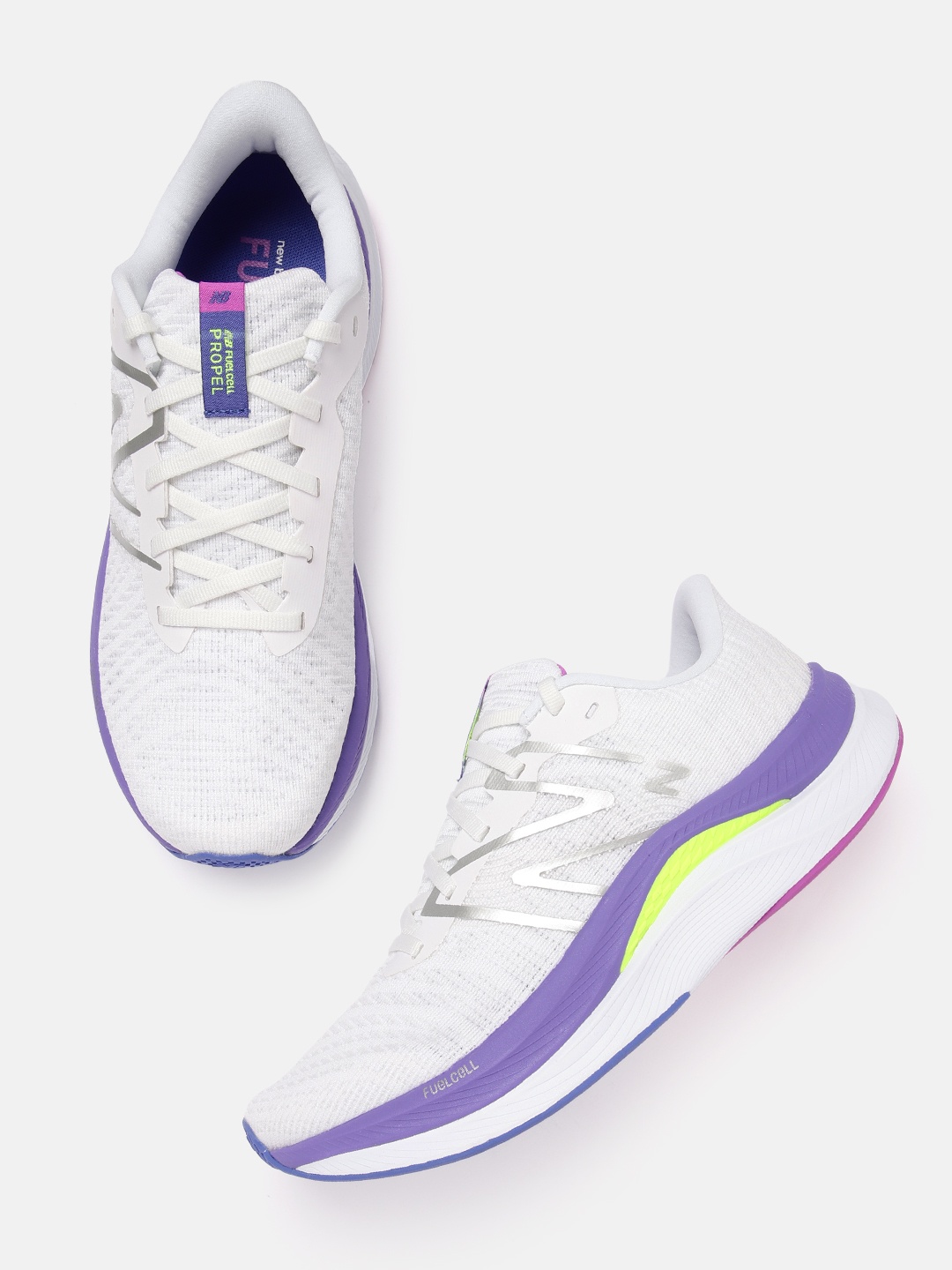 

New Balance Women PROPEL Woven Design Running Shoes, White