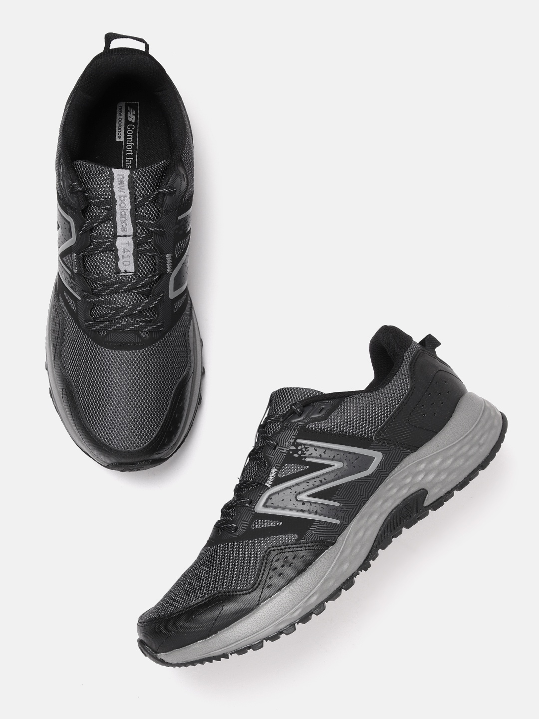 

New Balance Men 410 Woven Design Running Shoes, Black