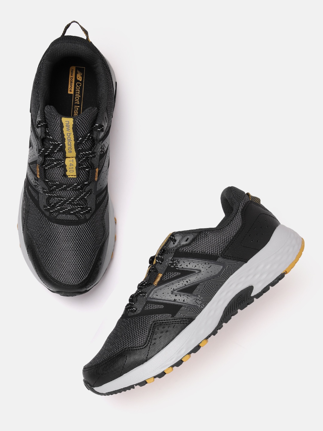 

New Balance Men 410 Woven Design Running Shoes, Black