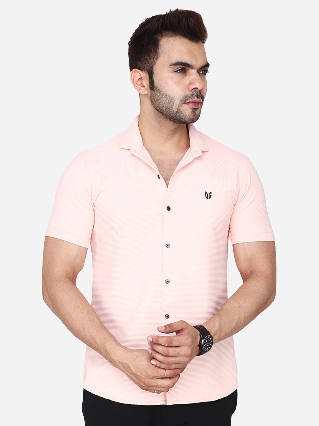 

Albion Comfort Regular Fit Cutaway Collar Casual Shirt, Pink