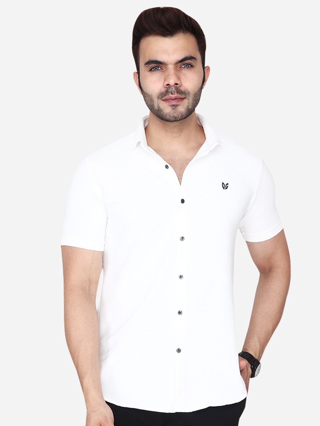 

Albion Comfort Regular Fit Cutaway Collar Casual Shirt, White