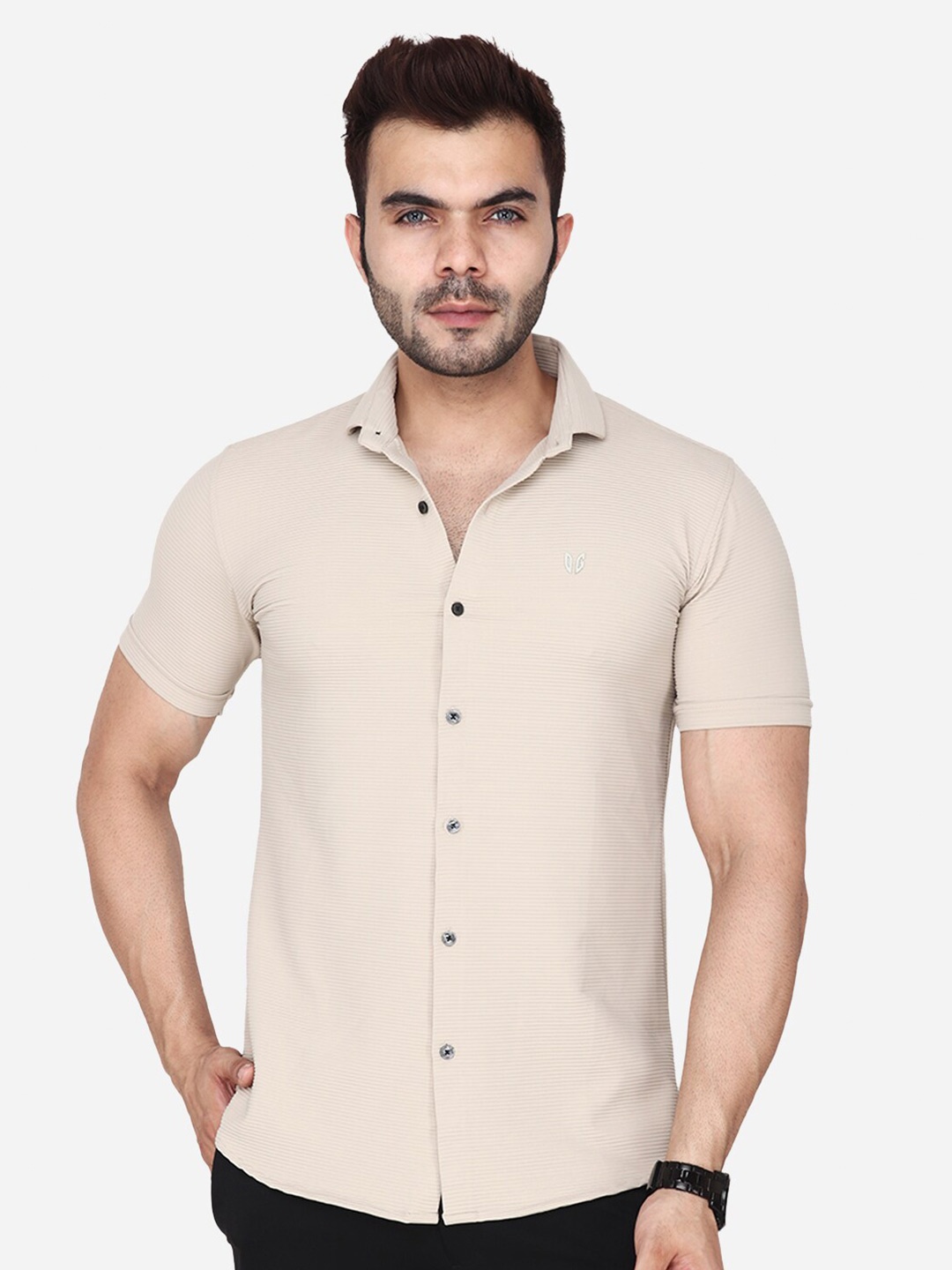 

Albion Comfort Regular Fit Cutaway Collar Casual Shirt, Brown