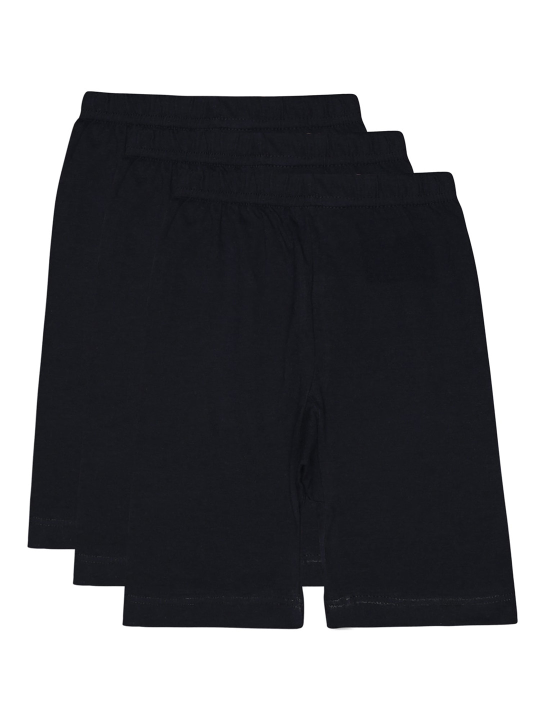 

Bodycare Kids Girls Pack Of 3 Mid-Rise Cotton Shorts, Navy blue