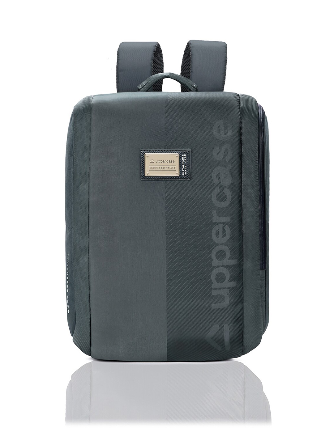 

uppercase Unisex Typography Printed Up to 15 Inch Laptop Bag, Blue