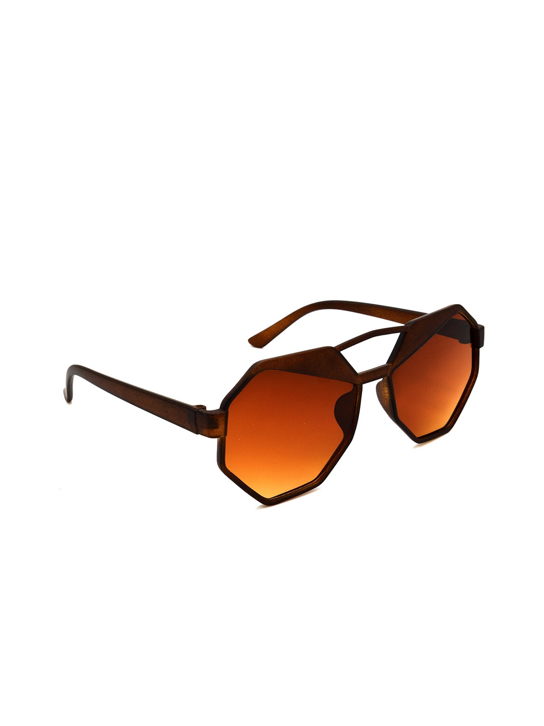 

HRINKAR Unisex Other Sunglasses With UV Protected Lens, Brown