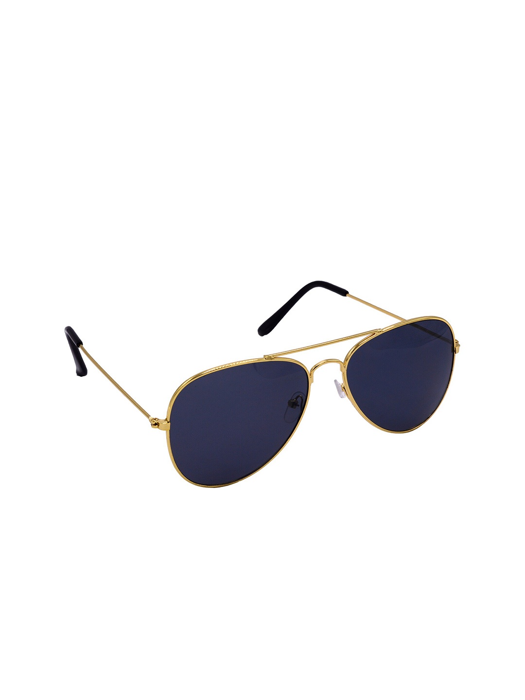 

HRINKAR Unisex Grey Lens & Gold-Toned Aviator Sunglasses With UV Protected Lens