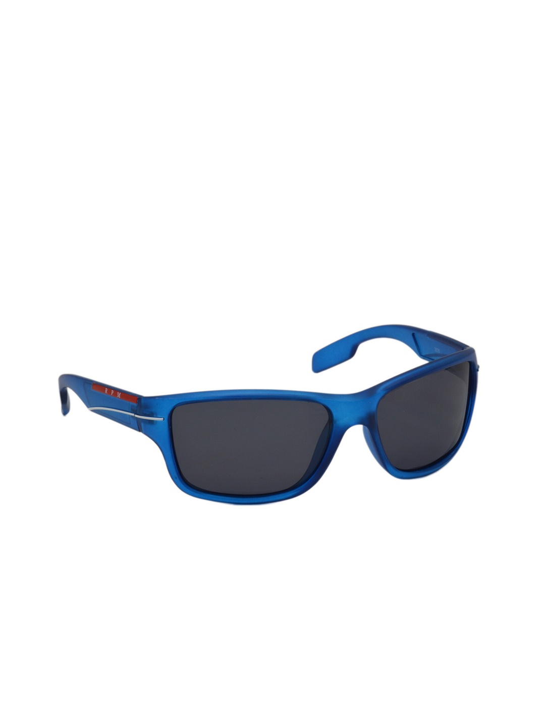 

HRINKAR Men Black Lens & Blue Sports Sunglasses With Polarised And UV Protected Lens