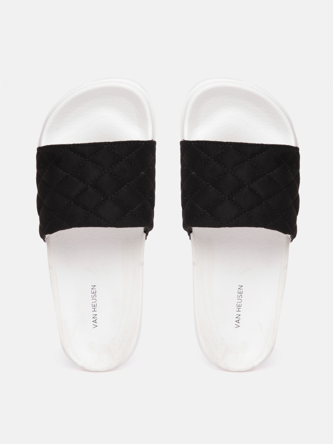 

Van Heusen Woman Quilted Textured Sliders, Black