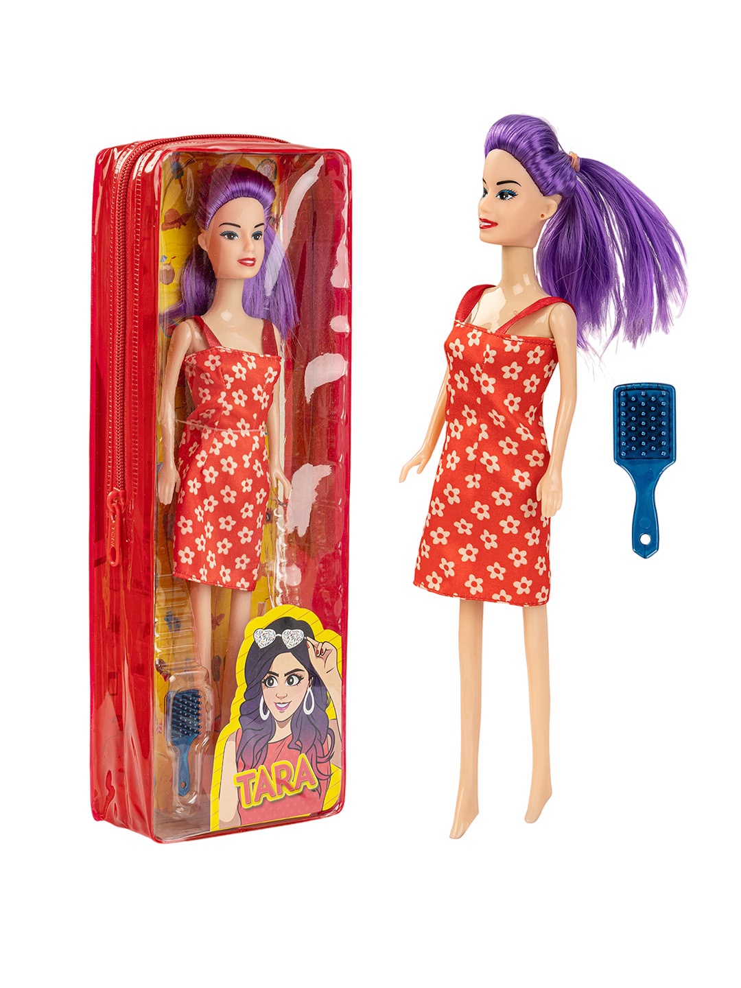 

BAYBEE Kids Printed Soft Toys & Dolls, Red
