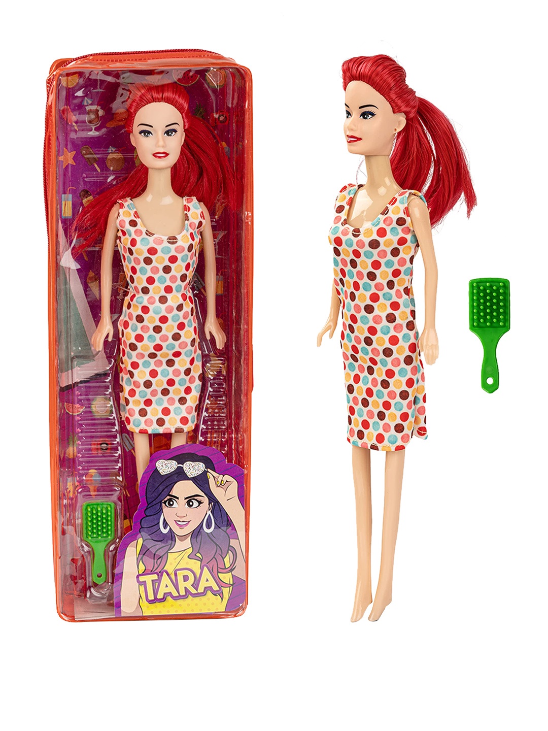 

BAYBEE Kids Printed Soft Toys & Dolls, Red