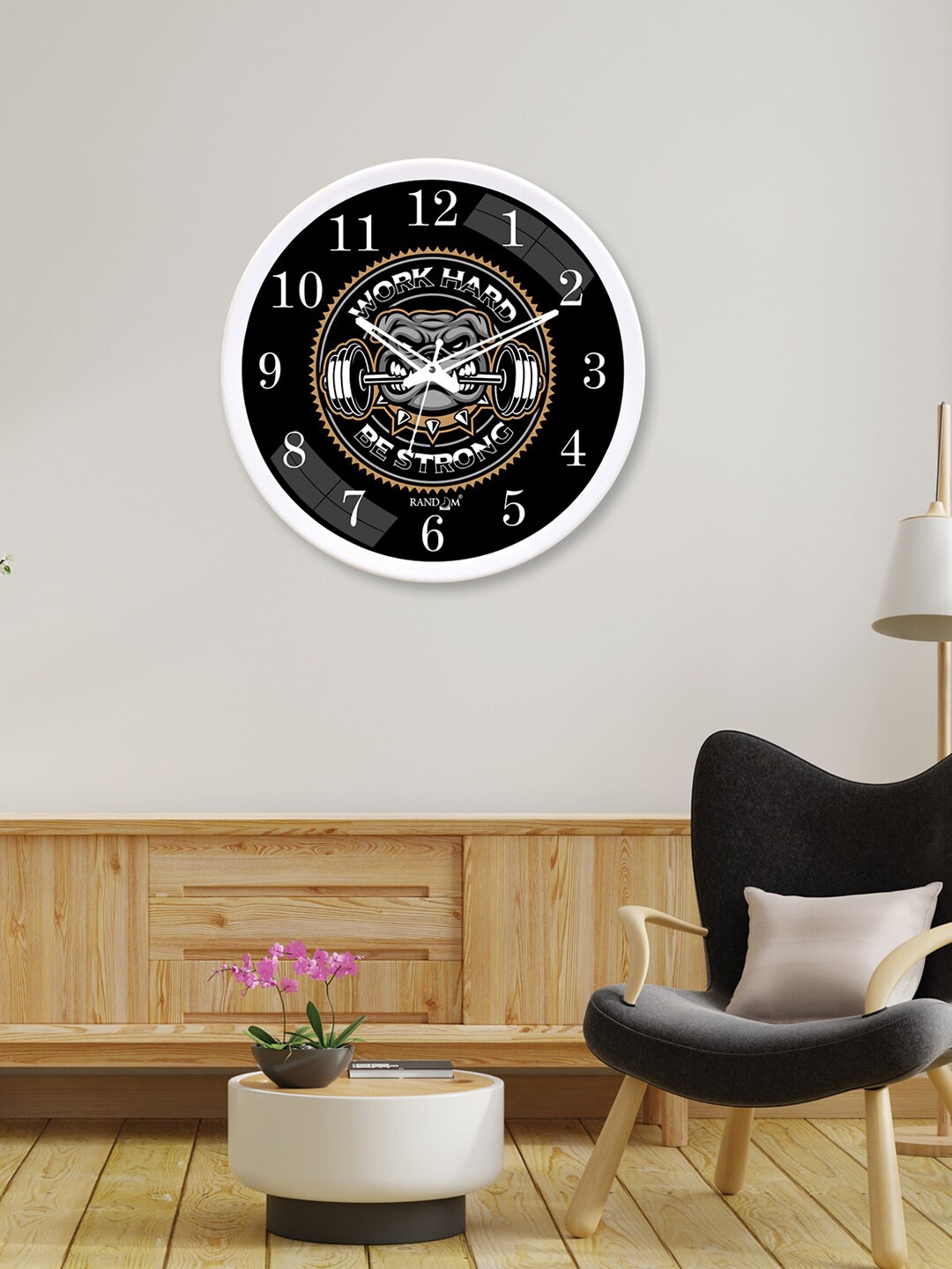 

RANDOM Black & White Printed Analogue Contemporary Wall Clock