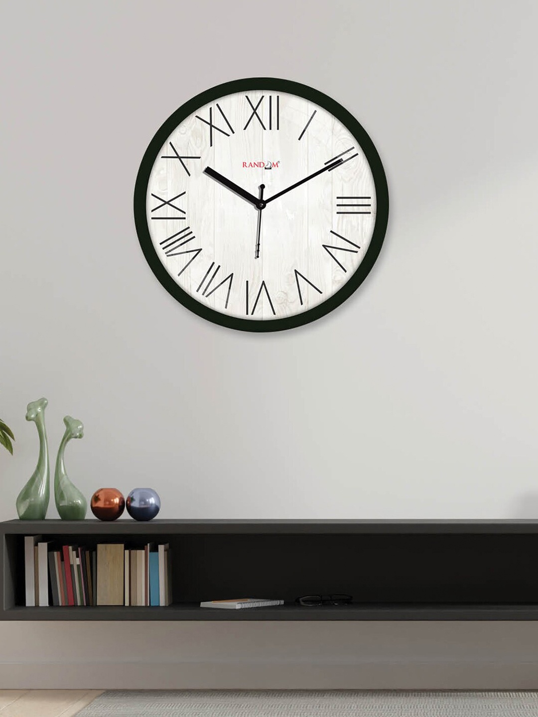 

RANDOM White & Black Contemporary Wall Clock