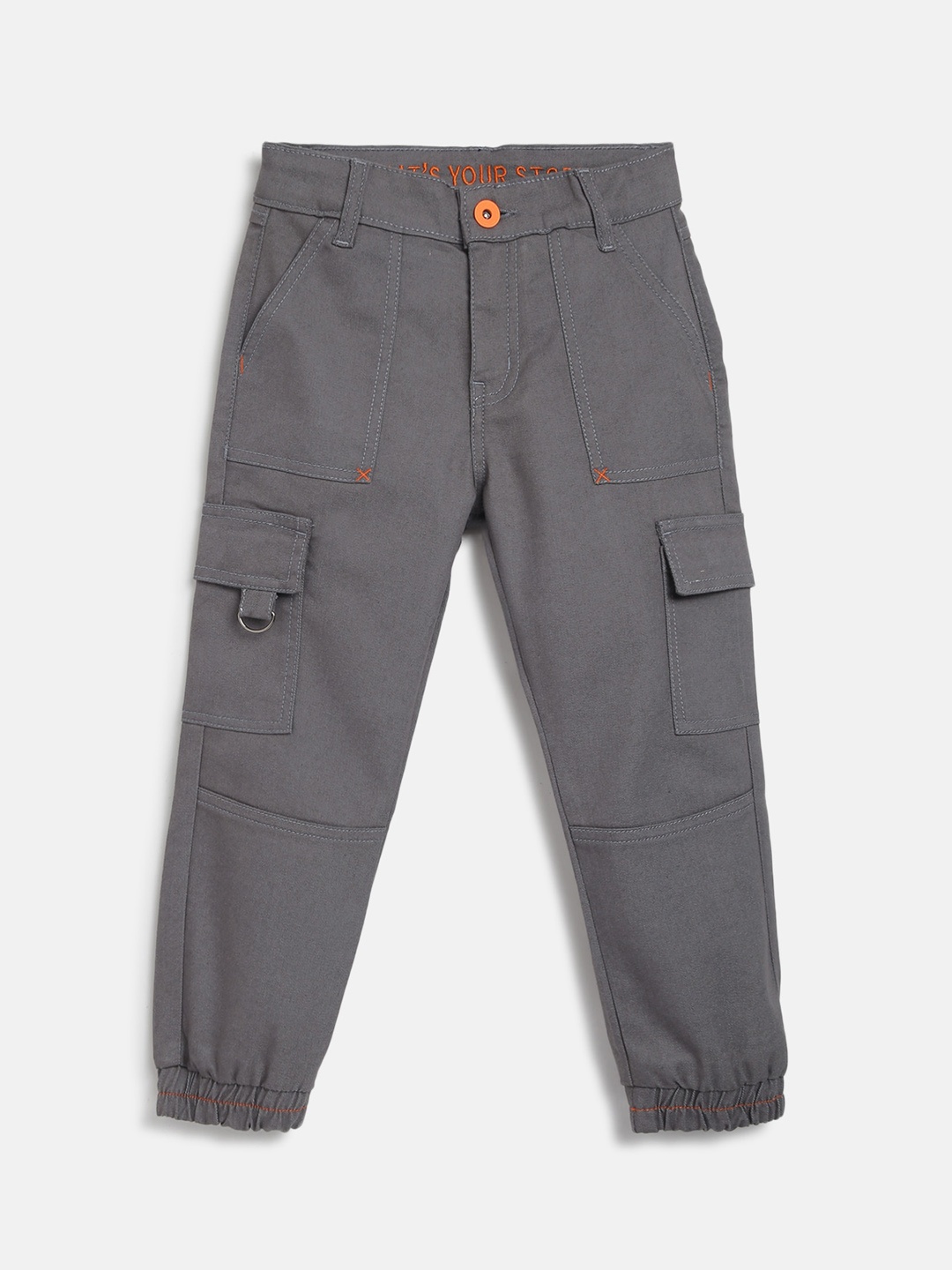 

TALES & STORIES Boys Grey Cargos Trousers