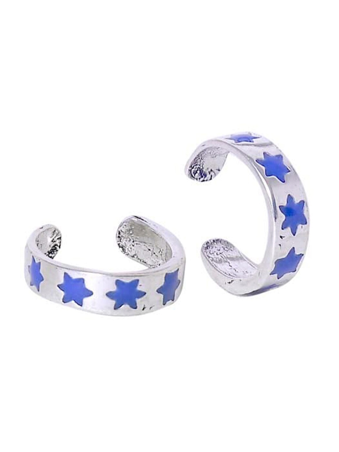 

Abhooshan Set Of 2 92.5 Sterling Silver Adjustable Toe Rings