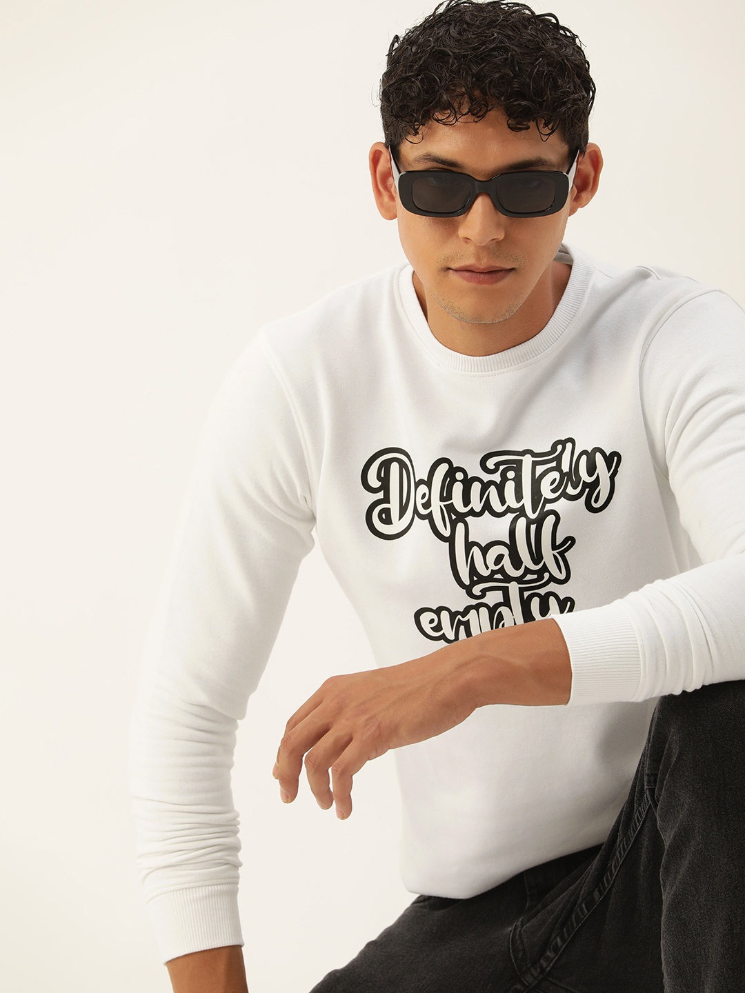 

Kook N Keech Men Typography Printed Sweatshirt, White