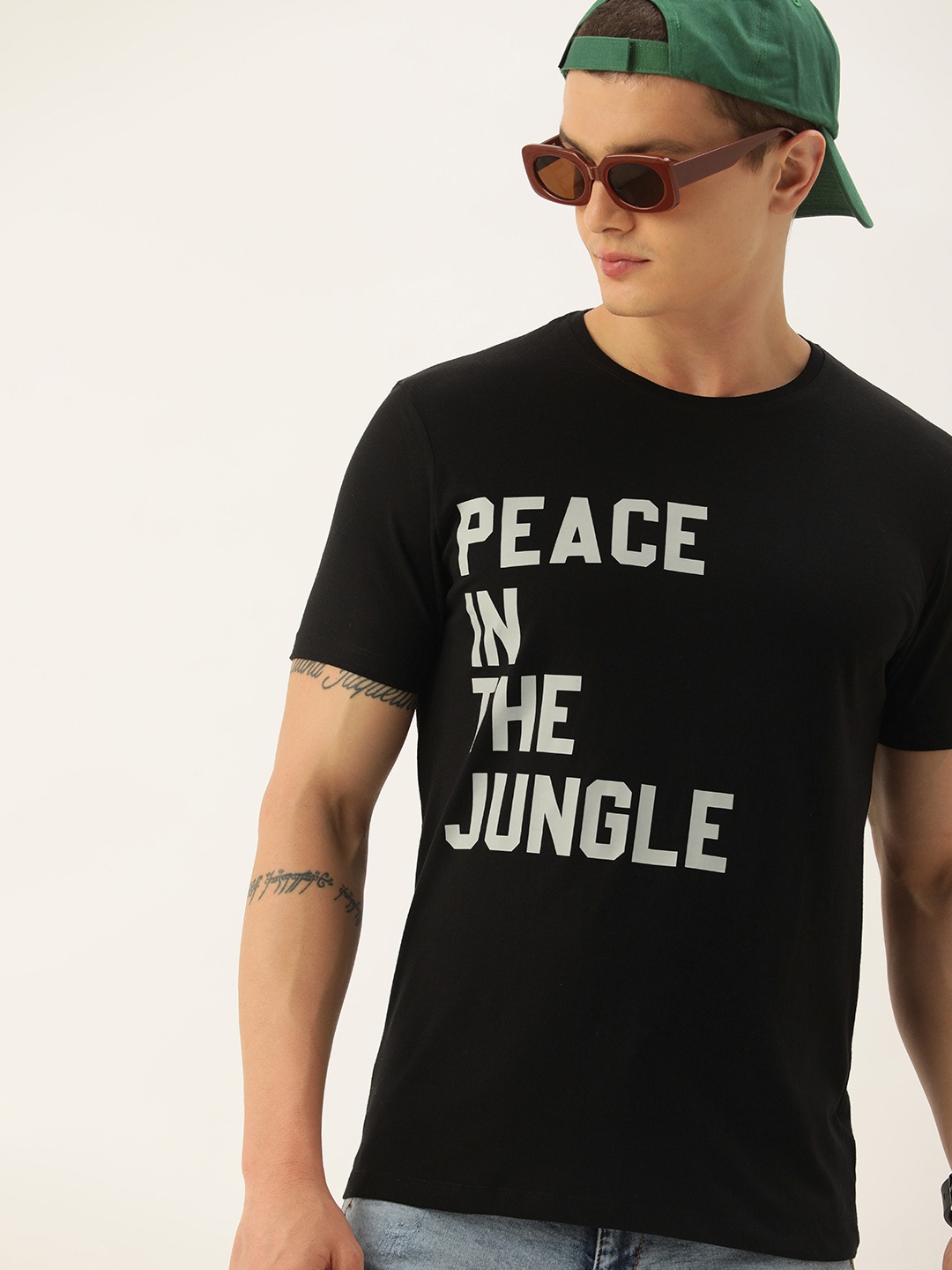 

Kook N Keech Men Typography Printed Pure Cotton T-shirt, Black