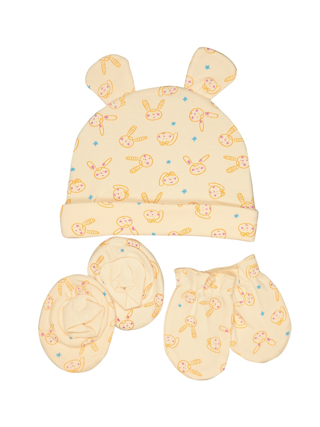 

Bodycare Infants Pack Of 3 Printed Baby Apparel Gift Set, Beige