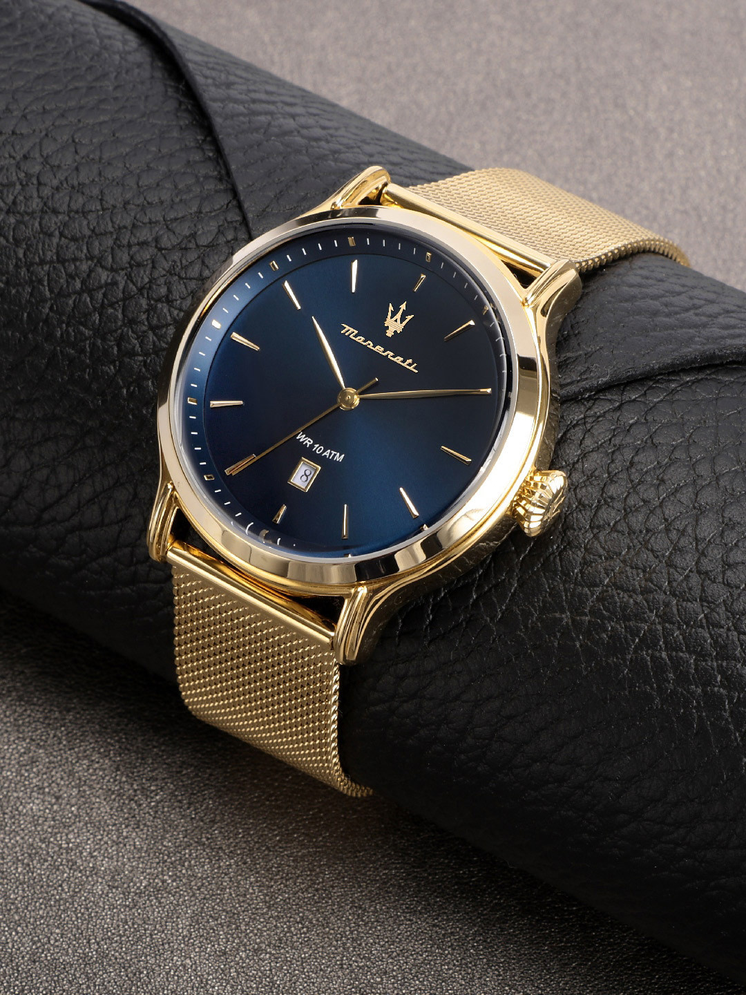 

Maserati Men Embellished Dial & Stainless Steel Bracelet Style Straps Analogue Watch, Blue