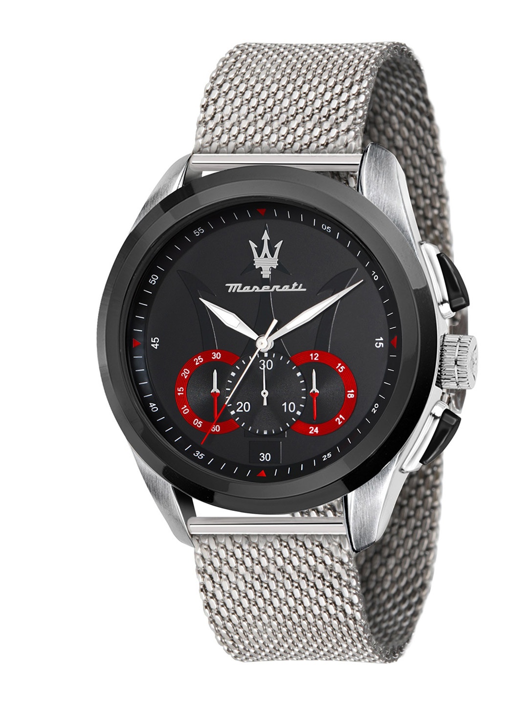

Maserati Men Printed Stainless Steel Bracelet Style Straps Analogue Watch, Black