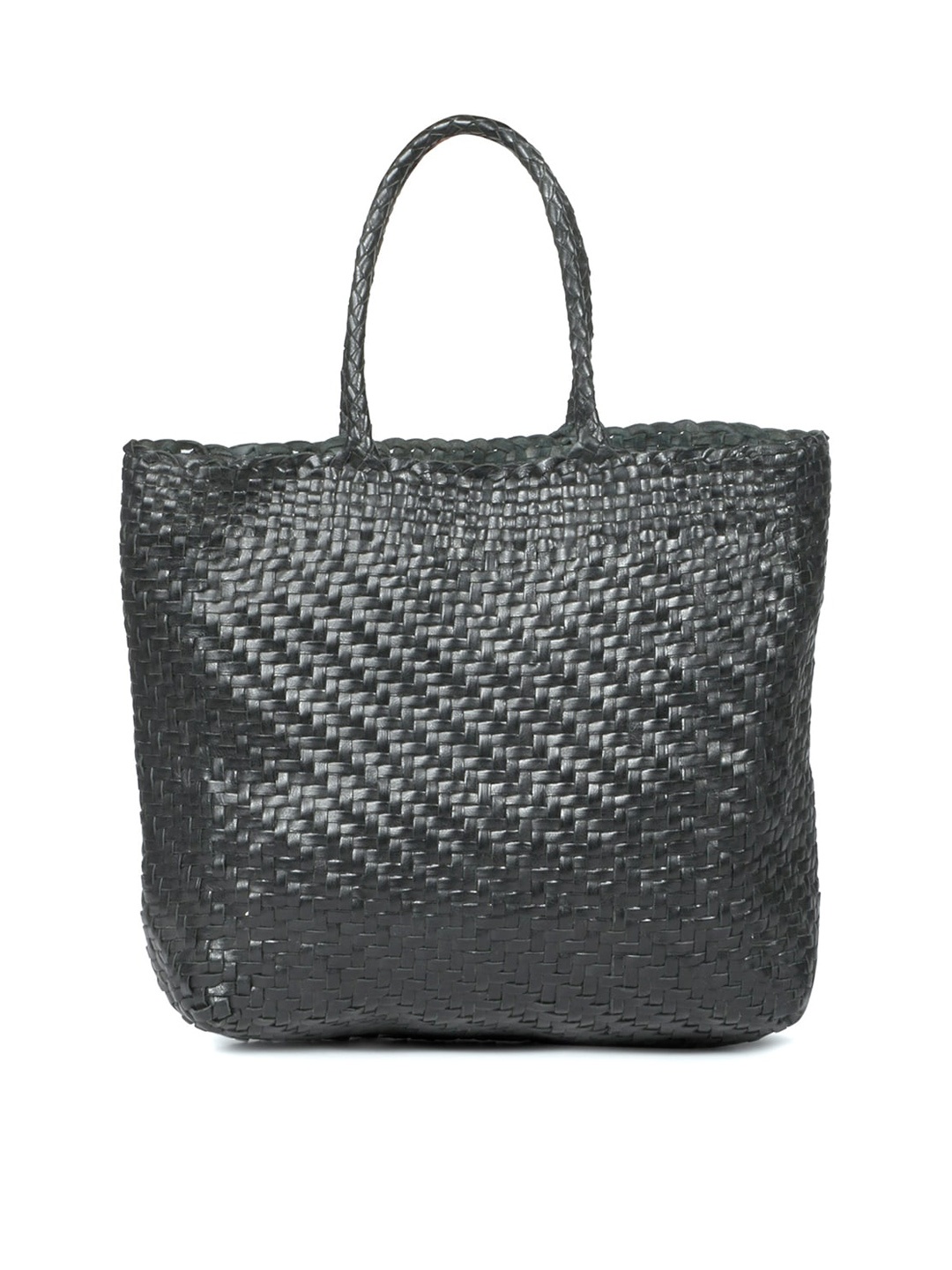 

Saint G Textured Oversized Shopper Tote Bag, Black