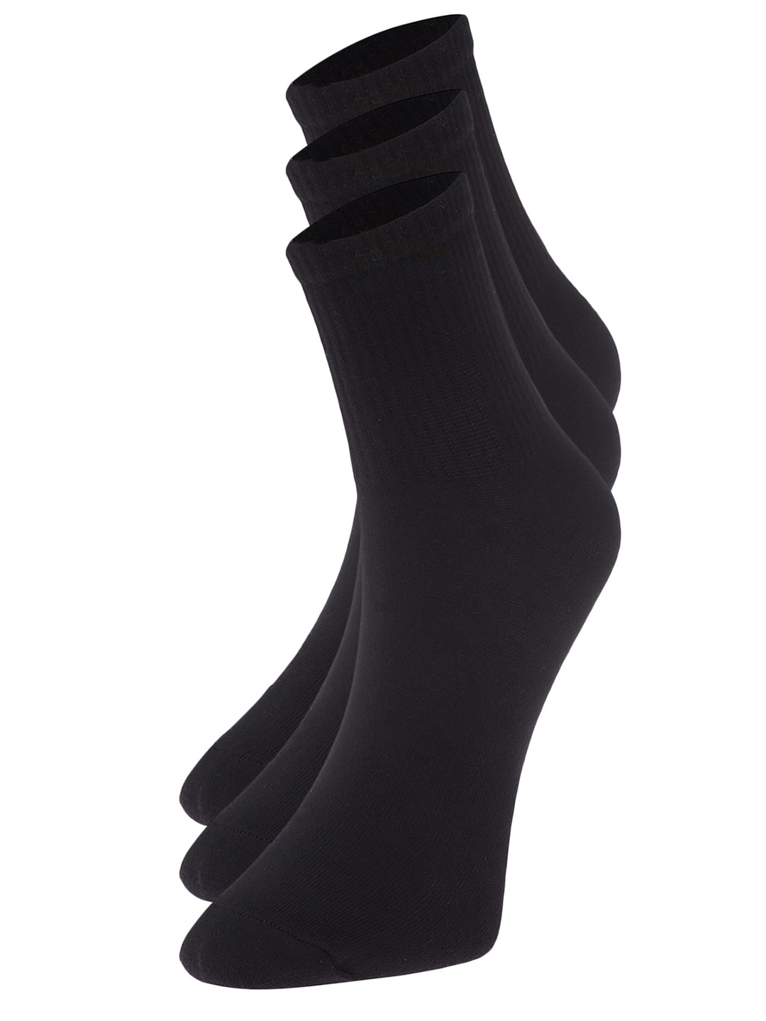 

Trendyol Men Pack Of 3 Above-Ankle Socks, Black