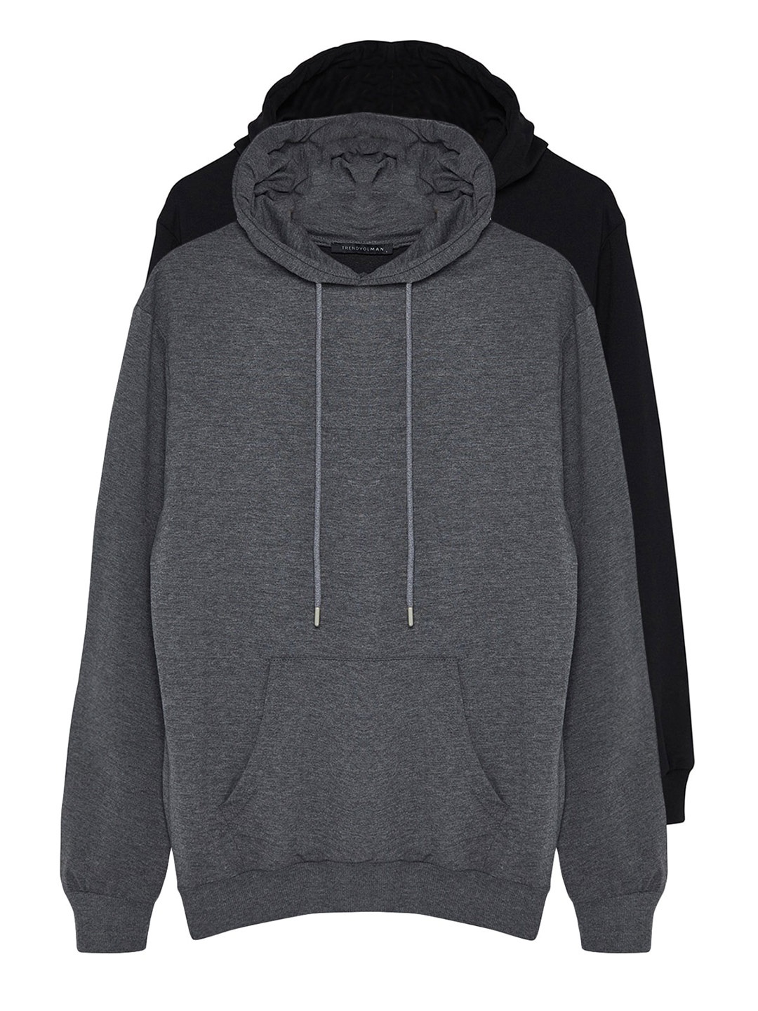 

Trendyol Pack Of 2 Hooded Sweatshirts, Black