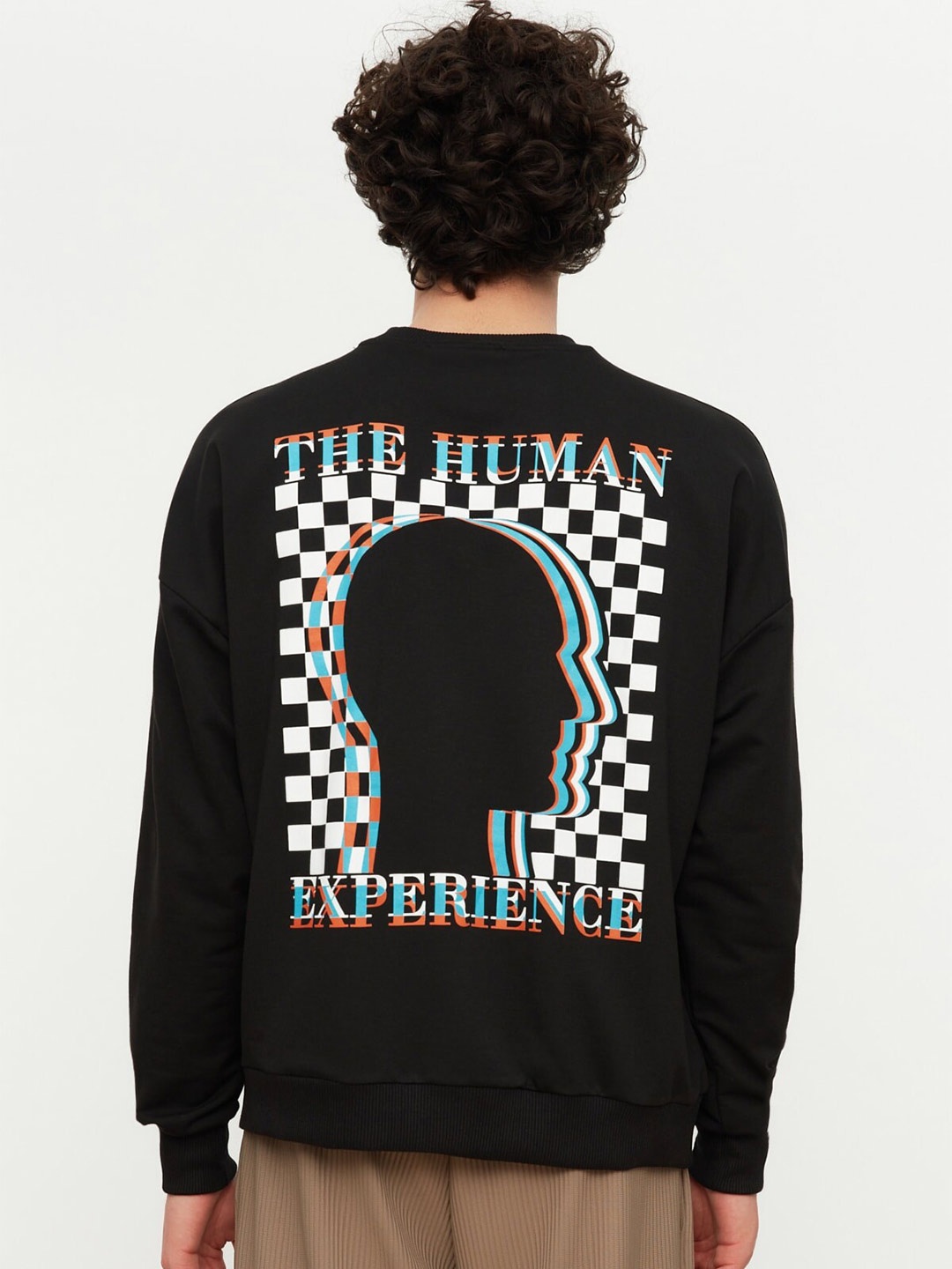 

Trendyol Graphic Printed Pullover Sweatshirt, Black