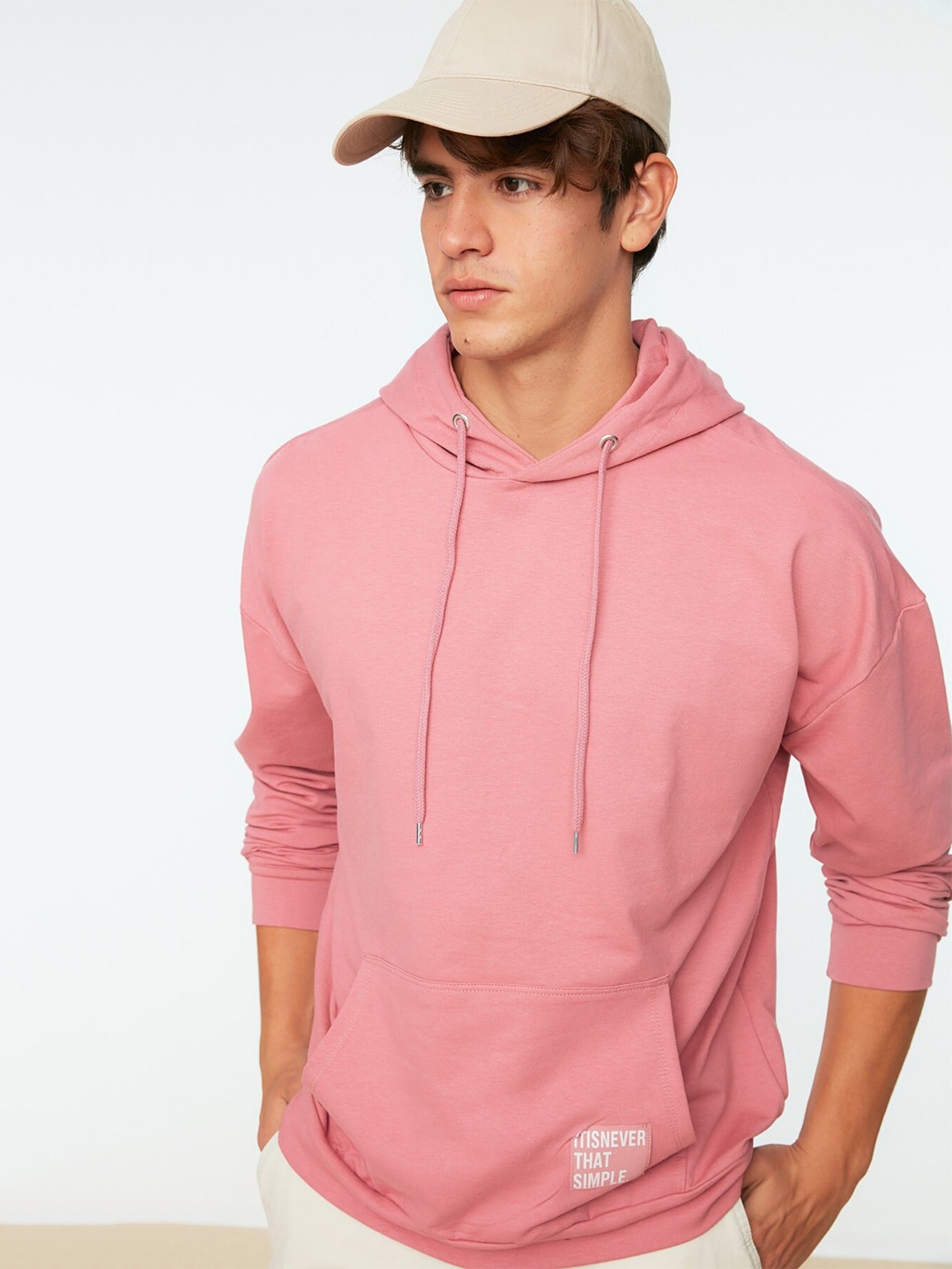 

Trendyol Typography Printed Pullover Sweatshirt, Pink