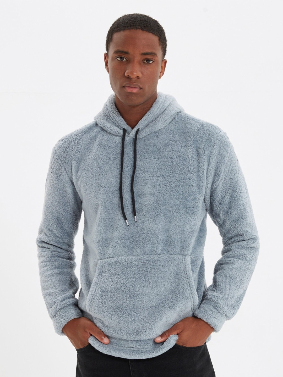 

Trendyol Hooded Pullover Sweatshirt, Blue