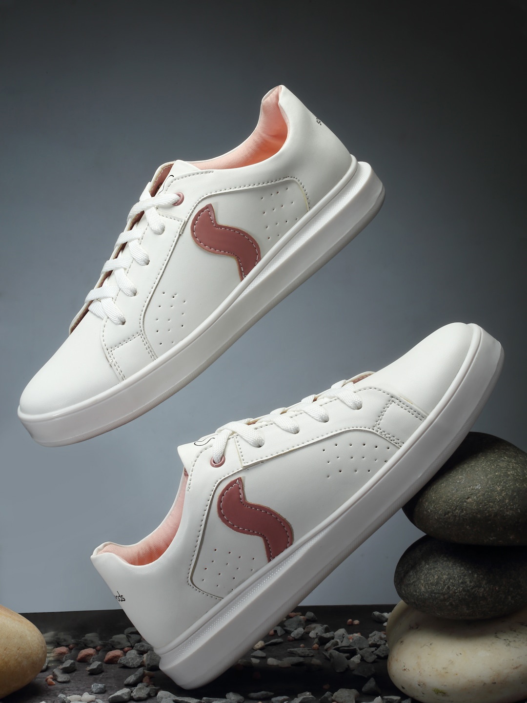 

SOLETHREADS REBEL Women Perforated Sneakers, White
