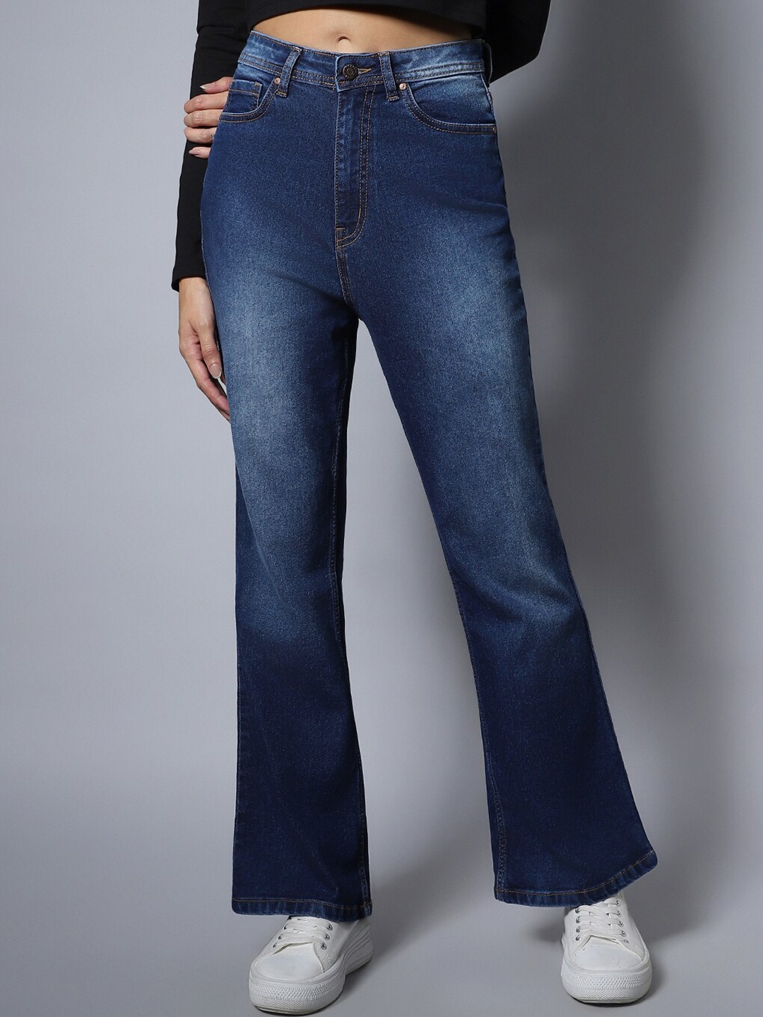 

High Star Stretch Flare Fit Jeans, Blue