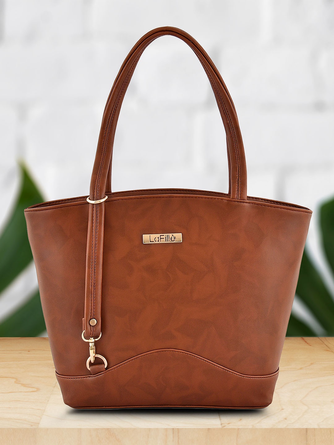 

LaFille Structured Shoulder Bag, Brown