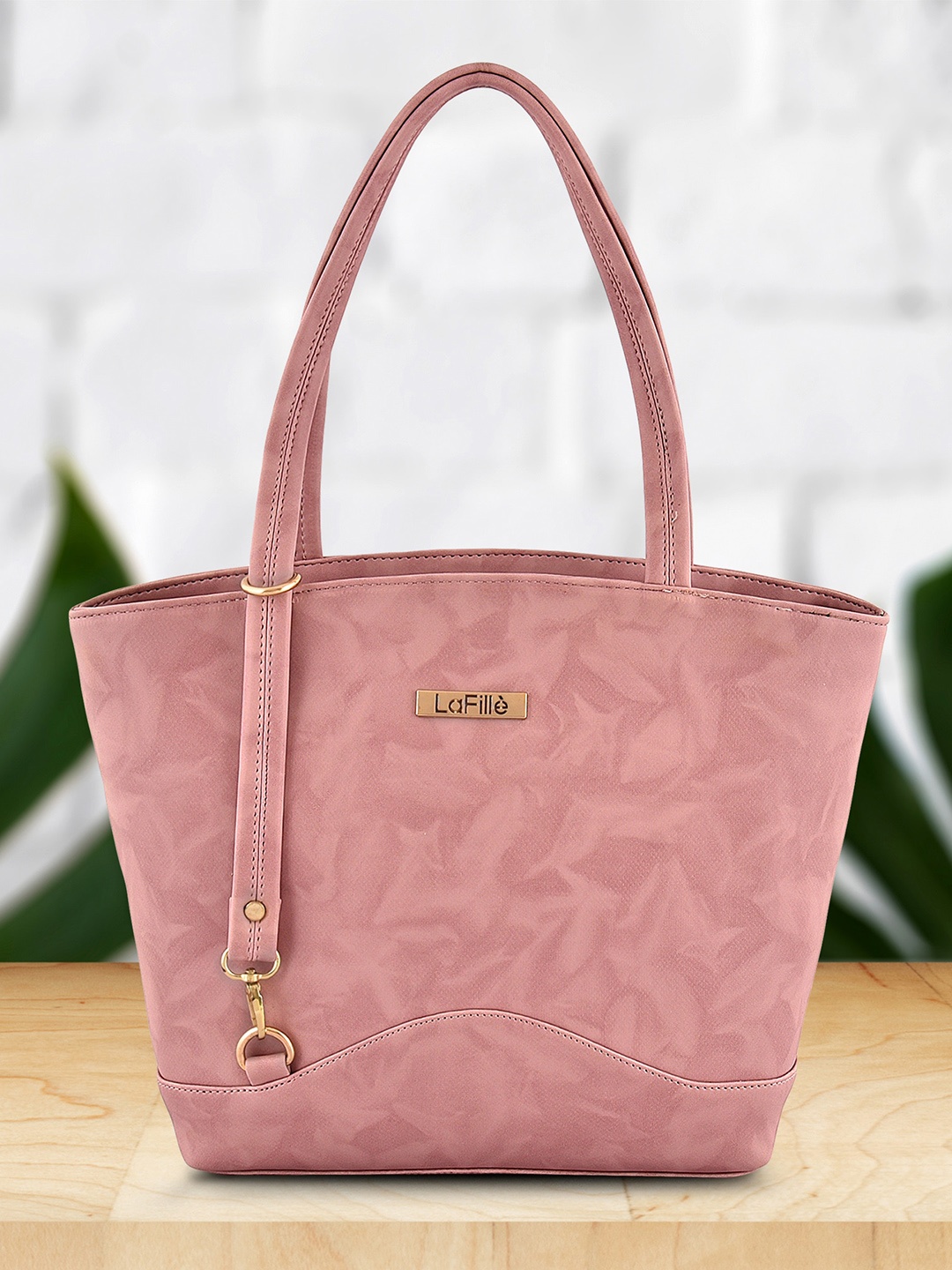 

LaFille Structured Printed Structured Shoulder Bag, Pink